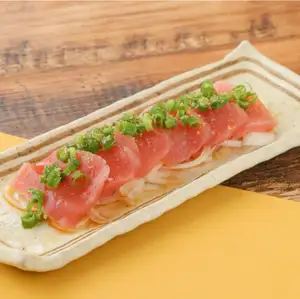 Tuna liver sashimi style