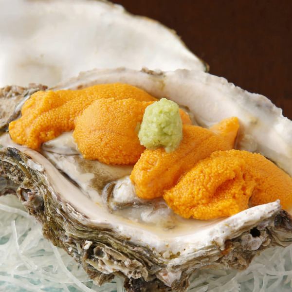 A gem of sake! ◆ Sea urchin oysters ◆
