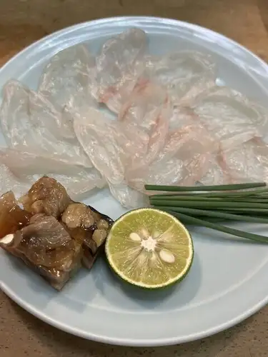 Tiger pufferfish sashimi