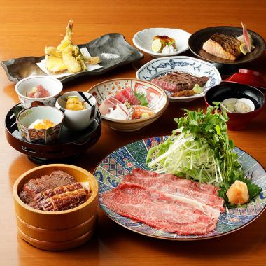 四季を彩る割烹料理に最上鰻牛ひつまぶし『葵-aoi-プレミアム飲み放題付き』