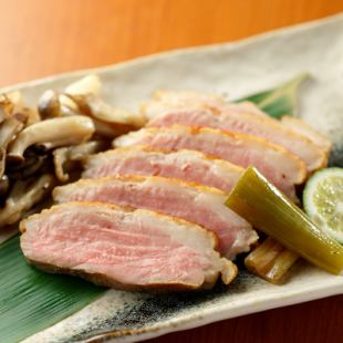 Duck loin sauteed with mushrooms