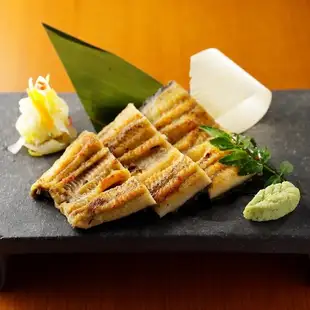 Grilled eel with white soy sauce