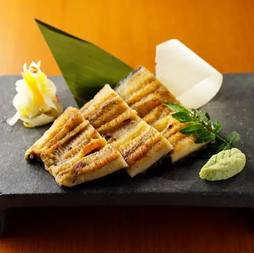 Grilled eel with white soy sauce