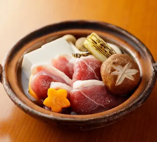 Small hot pot of duck and Kujo leeks