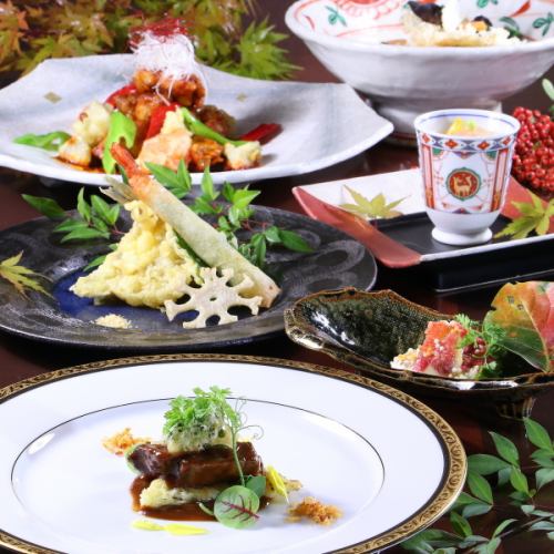 当店自慢の創作料理を個室で満喫できるコース料理は4200円~