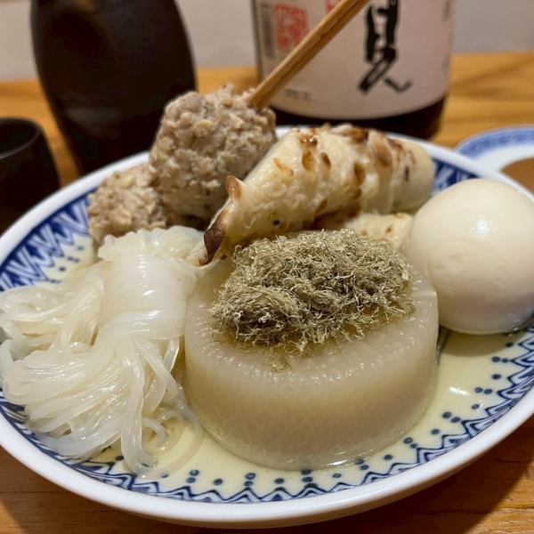 この季節がやってきた！大衆酒場036のおでん5種盛り合わせ☆