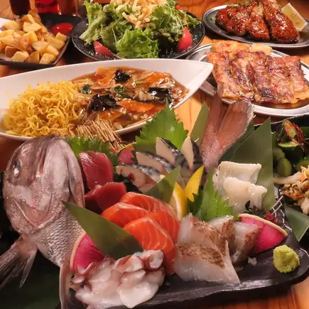 【如果您不确定该选择什么,那就选这个吧!】居酒屋036的8道菜套餐!只需5000日元即可享用丰盛的一餐,外加120分钟的畅饮!