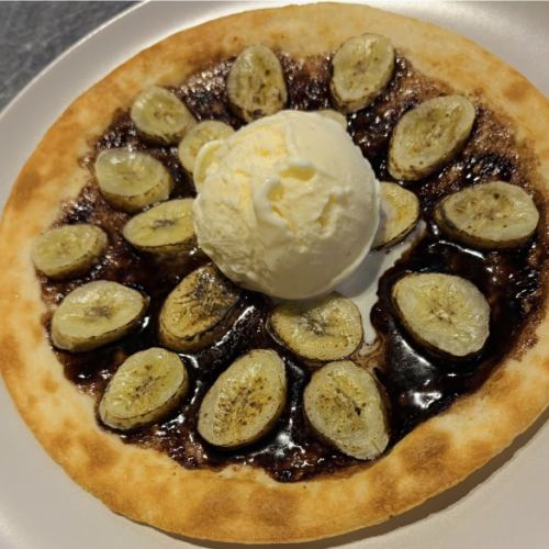 チョコバナナピザ