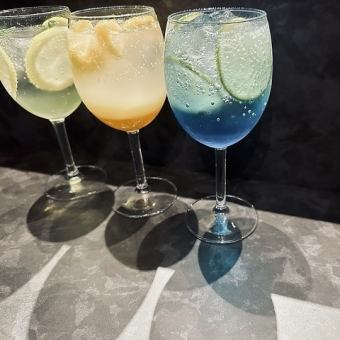 【女子会におすすめ】 お洒落なノンアルカクテル込・2.5時間飲み放題<6,500円→5,450円コース>