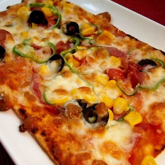Recommended ★ Homemade puff pastry pizza!