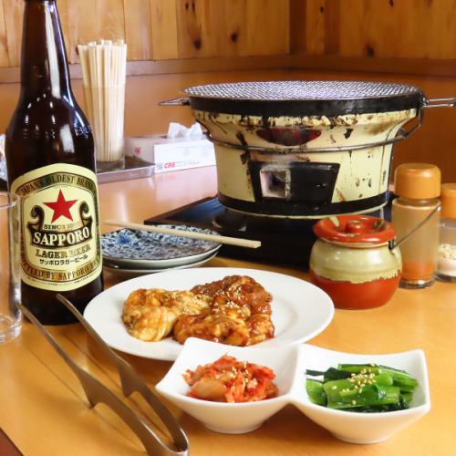 ≪チョイ飲みにおすすめ♪お酒と肉で楽しむ新しい夜のスタイル≫ こまる。セット ￥1,320（税込）