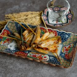 串焼き　手羽先串（いかだ）