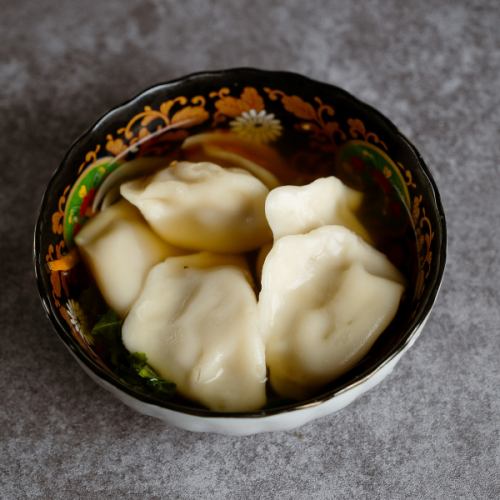 自家製エビ入り水餃子