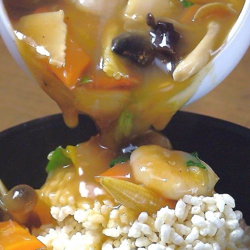 おこげの海鮮あんかけ