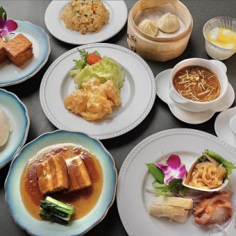 【歓送迎会限定】100分飲み放題付き♪小籠包、エビチリなど全8品！6000円(税込)6名様～