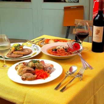 「2時間フリードリンク付き」　かるねコース