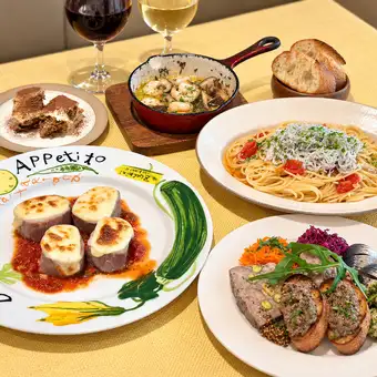 【含免費飲品】年末派對盛宴,包含7道開胃菜和優質豬裡肌