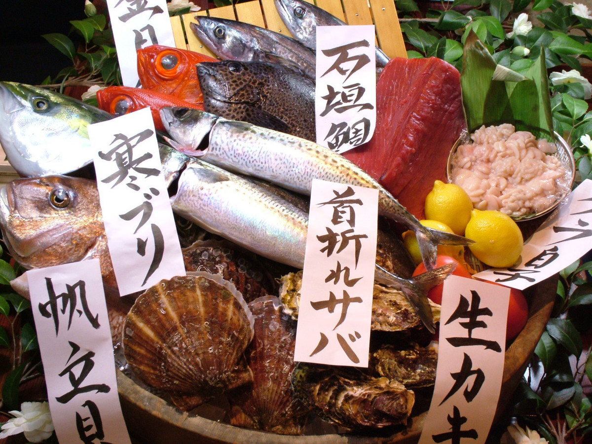 朝次郎 자랑! 가고시마 특유의 생선을 많이 보유!