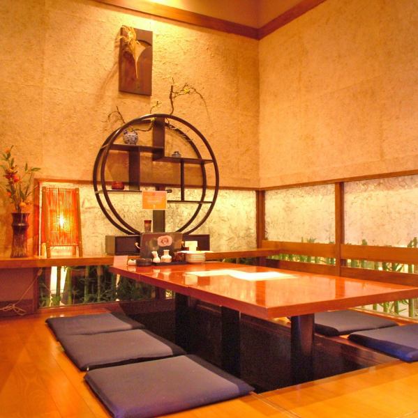 The most popular horigotatsu seats can accommodate up to 10 people.You can enjoy conversation and meals without worrying about others! The relaxing horigotatsu seats are recommended for a wide range of occasions, such as banquets, meals with friends, and hospitality for people from outside the prefecture♪ [Seafood, fish, local cuisine, Izakaya / Sakumi / Lunch / All-you-can-drink / Personal serving / Shochu / Sake / Kagoshima Chuo Station】