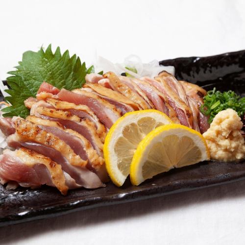 Free range chicken sashimi