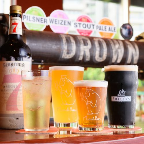 [We offer a carefully selected range of Minoh beers! We plan to offer beer brewed in-house in the future!] Craft beers from 700 yen (tax included)