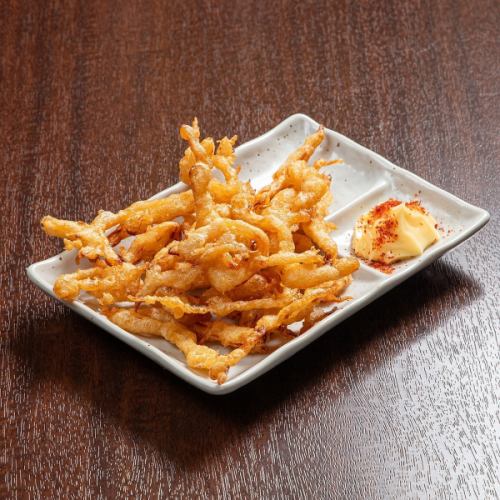 下足の唐揚げ/ポテチーズもち/スルメの天ぷら/チーズドッグ/アジフライ