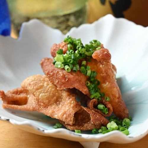 Chicken skin ponzu