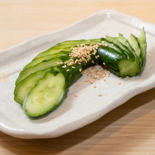 Lightly pickled cucumber