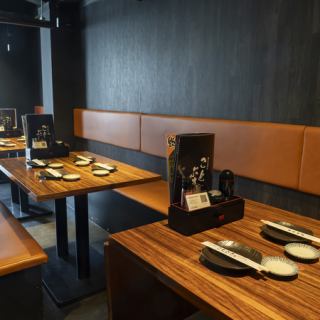 全席完全個室。プライベート空間でお食事を愉しんで頂けます。