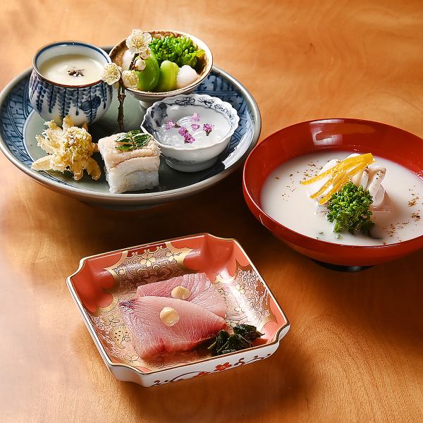 旬の食材やお酒との食の一期一会をお楽しみください