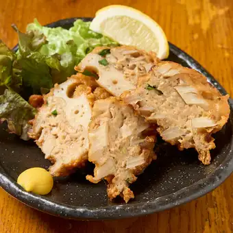レンコンはさみ揚げ