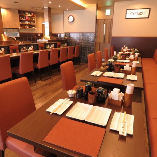 落ち着いて料理をお楽しみください