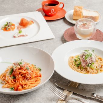 Seasonal Course [A] ~Seasonal course with appetizer, choice of pasta or pizza, and dessert~