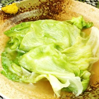 Lettuce/raw seaweed/burdock tempura/chikuwa