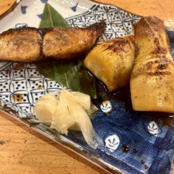 サワラと新竹の子の照り焼き