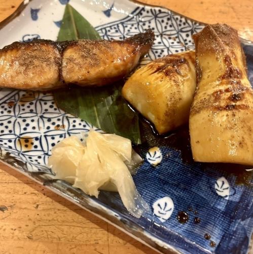 サワラと新竹の子の照り焼き