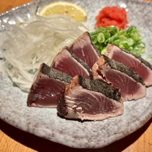 初かつおの塩焼きたたき