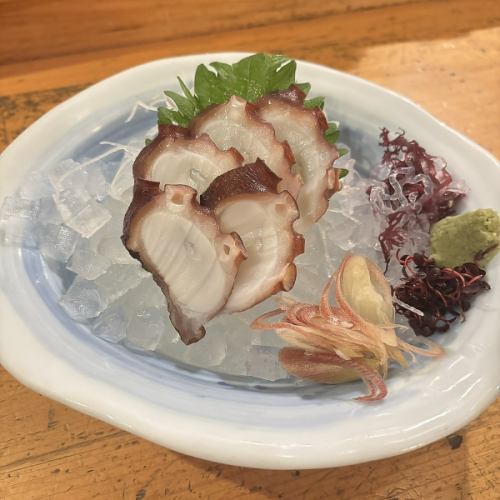 Local octopus sashimi