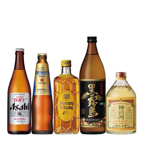 We have popular beer, whiskey and shochu