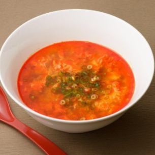 Spicy !! Egg soup