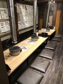 We are fully equipped with digging seats that are ideal for families.It is a space that emphasizes a sense of privacy.You can enjoy delicious meat and sake! Kanazawa / Grilled meat / Private room / Banquet / All-you-can-drink / Midnight / Katamachi / Noto beef / Year-end party / Sushi / Welcome and farewell party / Christmas / Date / Girls' party / Birthday / Meat cake