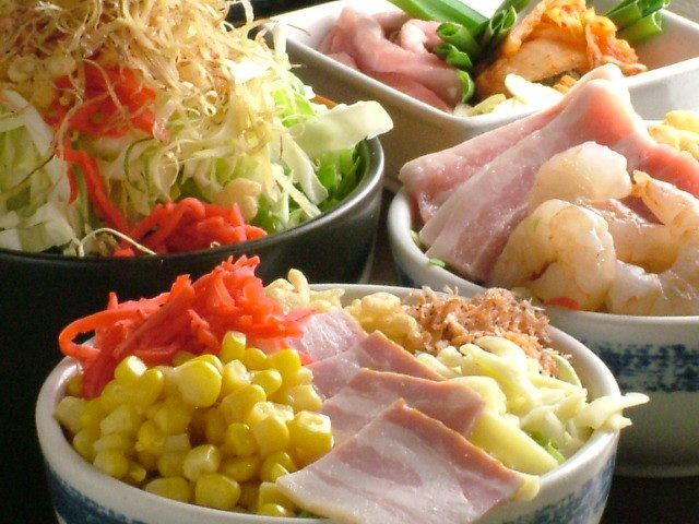 About 50 kinds of Okonomiyaki · Monja · Yakisoba is all you can eat ★