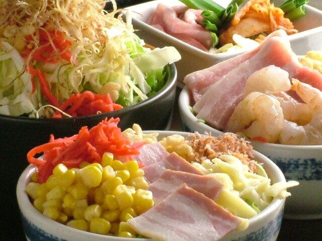 約50種類のお好み焼き・もんじゃ・焼きそばが食べ放題★
