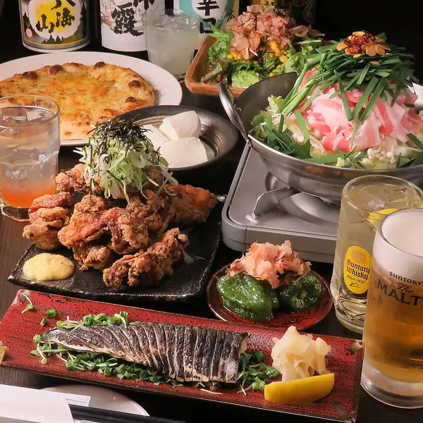 ＜名物＞宮きんと言えばコレ！！時間無制限飲み放題！二次会システムが追加され10種類以上の食べ放題付に！