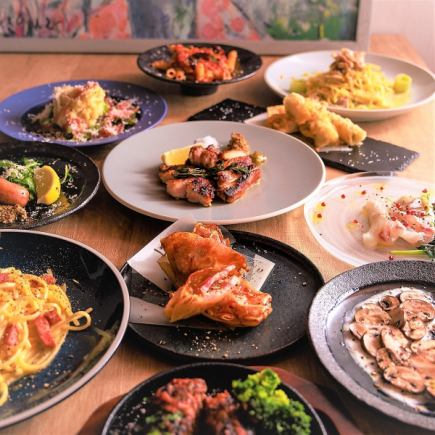 [2 hours all-you-can-drink included♪] Enjoy our popular menu items all at once! 5 dishes <5,000 yen course>