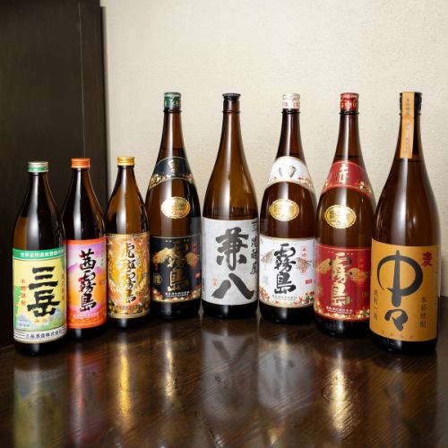 宮崎料理に合う焼酎各種取り揃えております