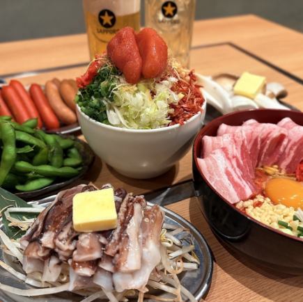 【満足コース】《2時間飲み放題付》人気No.1!◆もんじゃが選べてお得!人気メニューを満喫♪