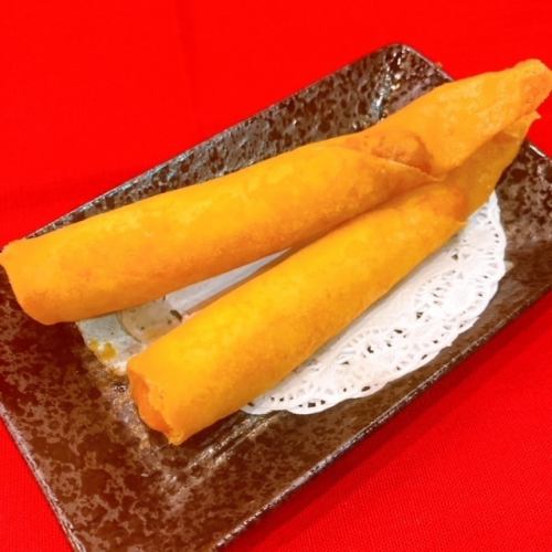 2 plump shrimp stick spring rolls