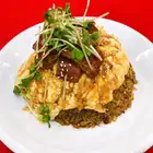 鰻のかば焼きとふわふわ卵のチャイナスタイル特製炒飯