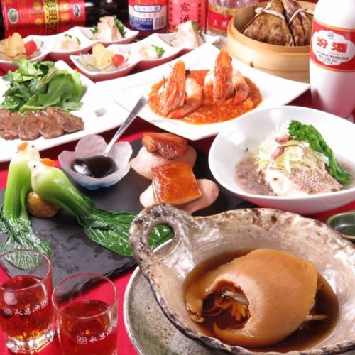 All-you-can-drink included!! A selection of popular Chinese menu items that go well with alcohol ♪ Ouka plan, 10 dishes total, 8,000 yen (tax included)